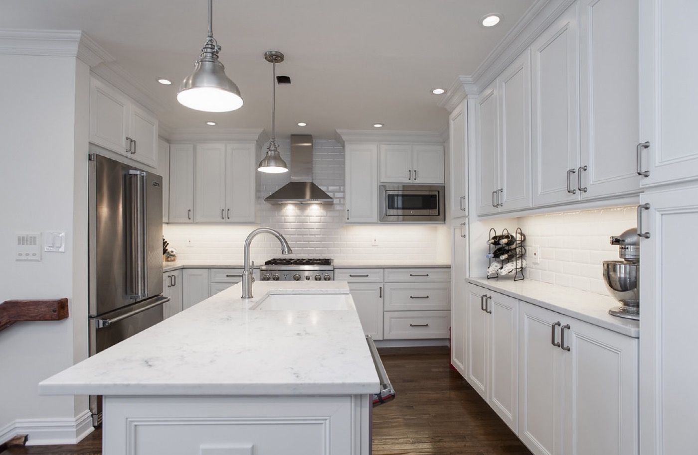 A bright, newly renovated kitchen